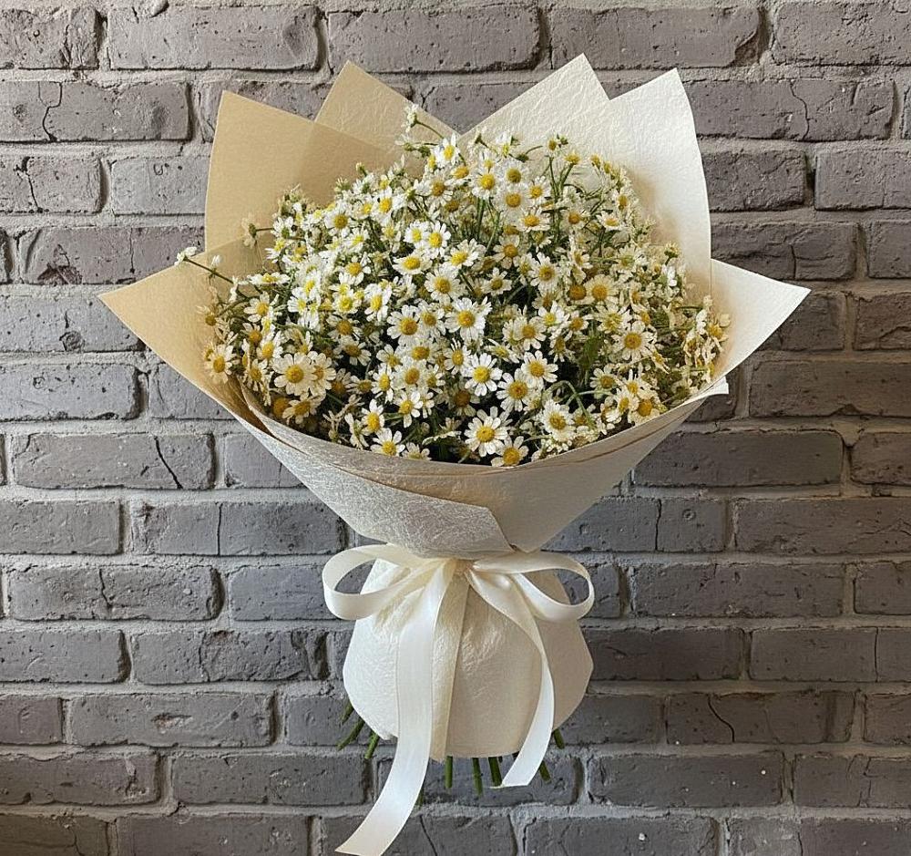 Букет Кустики радости в Назарово Букет цветов из: Ромашки в Назарово
