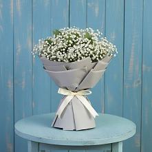Букет Белые гипсофилы в Назарово Букет цветов из:  Гипсофила в Назарово