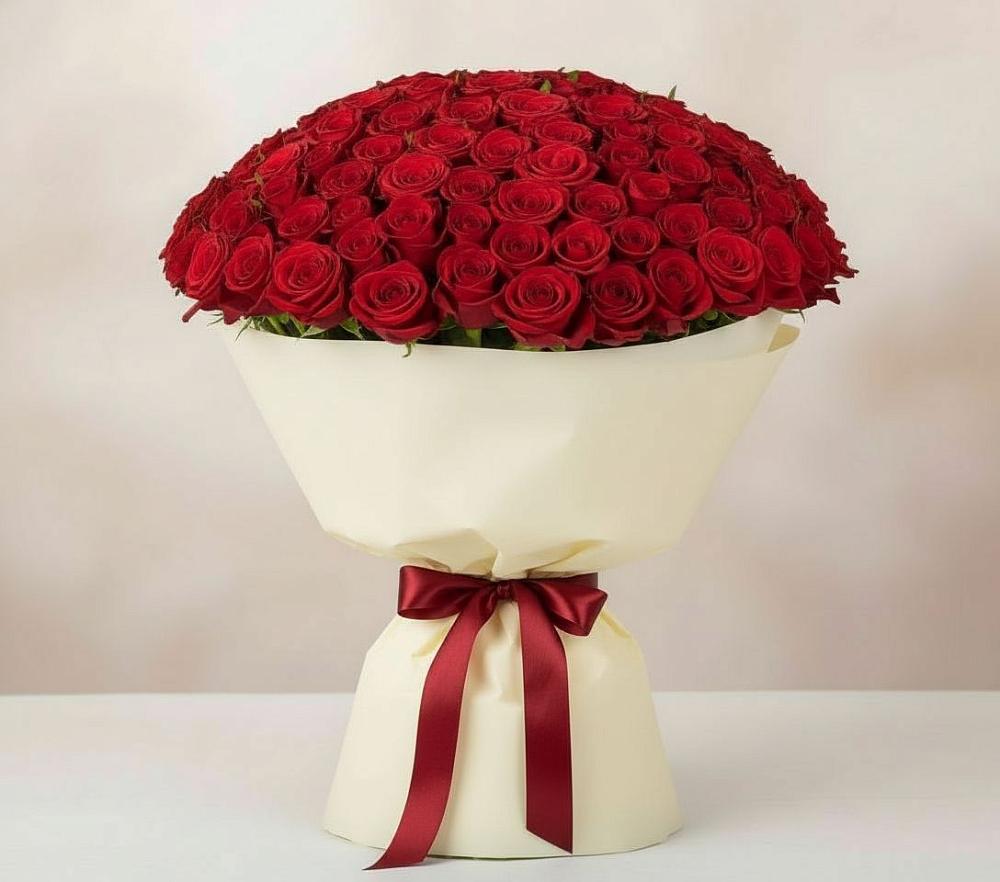 101 Красная роза Милано в Назарово Букет 101 Красная роза Милано в Назарово
