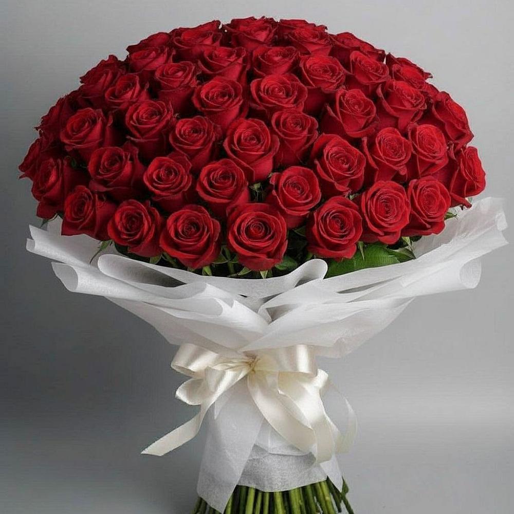 101 Красная роза Блэк Мэджик в Назарово Букет 101 Красная роза Блэк Мэджик в Назарово