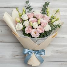 Букет шампанское в Назарово Букет цветов из:  Лизиантусы в Назарово