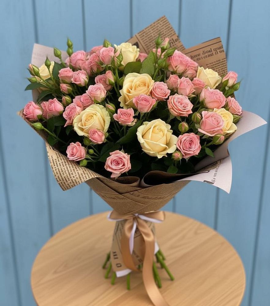 Букет варенье из роз в Назарово Букет цветов из: Розы в Назарово