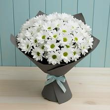 Букет белые хризантемы в Назарово Букет цветов из:  Хризантемы в Назарово
