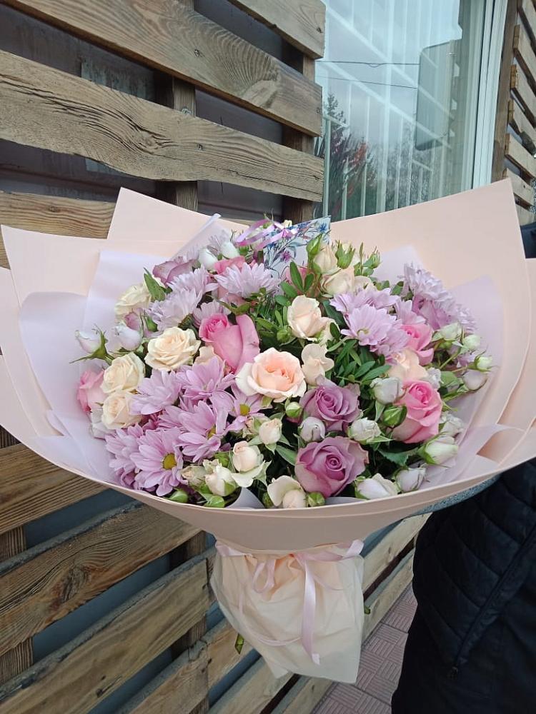 Букет цветов из: Розы и Хризантемы в Назарово