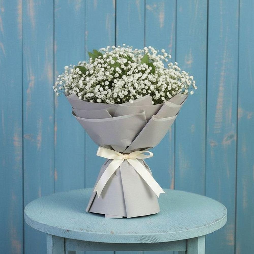 Букет Белые гипсофилы в Назарово Букет цветов из: Гипсофила в Назарово