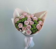 Букет доброе утро в Назарово Букет цветов из:  Розы и Хризантемы в Назарово