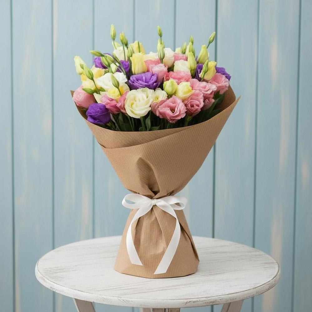 Букет Цветная эустома в Назарово Букет цветов из: Лизиантусы в Назарово