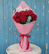 Букет красный бархат в Назарово Букет цветов из:  Розы в Назарово
