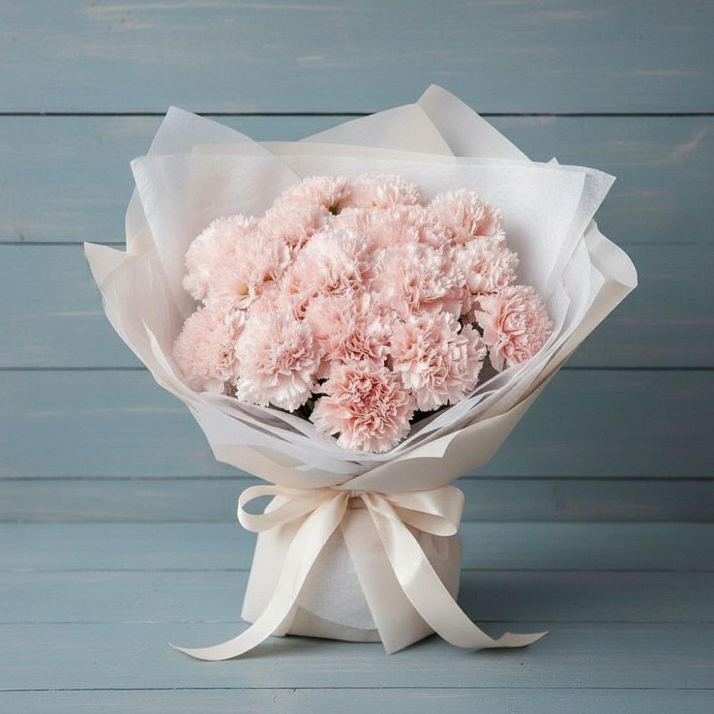 Букет розовые гвоздики в Назарово Букет цветов из: Гвоздики в Назарово
