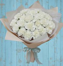 Букет Хрустальное утро в Назарово Букет цветов из:  Гвоздики в Назарово