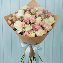 Букет романтичный подарок в Назарово Букет цветов из:  Розы в Назарово